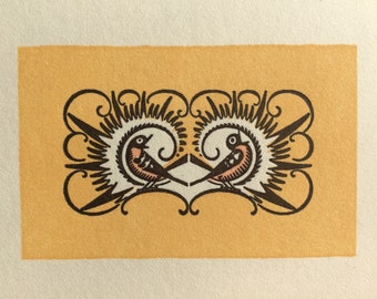 Colorful Singing Birds A2 foldover & envelope