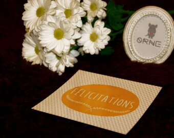 "Congratulations" postcard