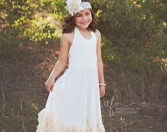 boho flower girl dress, flower girl dresses, flower girl dress rustic, vintage, girl dress, white flower girl dress, champagne, lace, posh