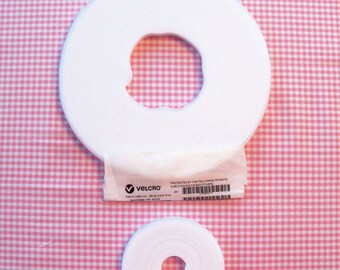 EXTRA dünne VELCRO® / 3 Yard-Packung mit echtem VELCRO® Marke extrem dünne flache Haken & Schleife für Puppenkleidung/viele Farben