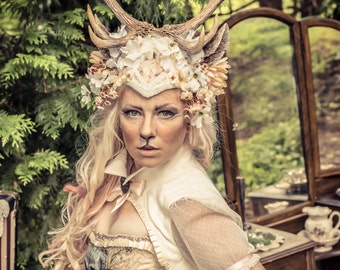 Queen of the Forest 10 Point Antler Headdress
