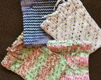 Hand made cotton soap sack