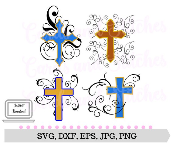 Download Cross SVG Fancy Crosses SVG Digital Cutting File