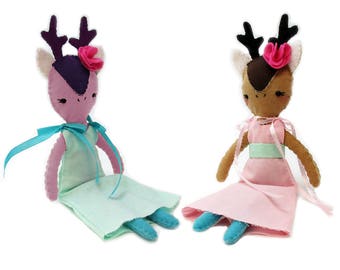 deer stuffed animal, deer sewing pattern, deer doll, deer doll pattern, deer doll sewing pattern, deer toy, deer sewing pdf, deer pattern