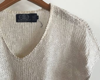 White Knit Sweater