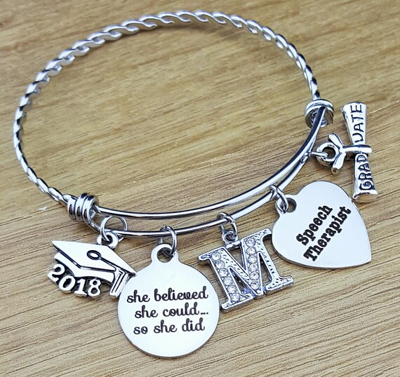 Speech Therapist Gift Speech Therapy Gift Graduation Gift College Graduation Graduation Gift for Her Senior Senior 2018 Gifts She Believed