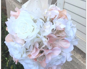 Kissing ball, pomander, wedding flower girl, flower ball.
