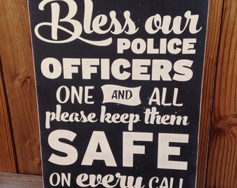 12x16 Bless our Police Officers