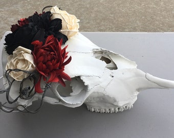 Frida Kahlo inspired skull