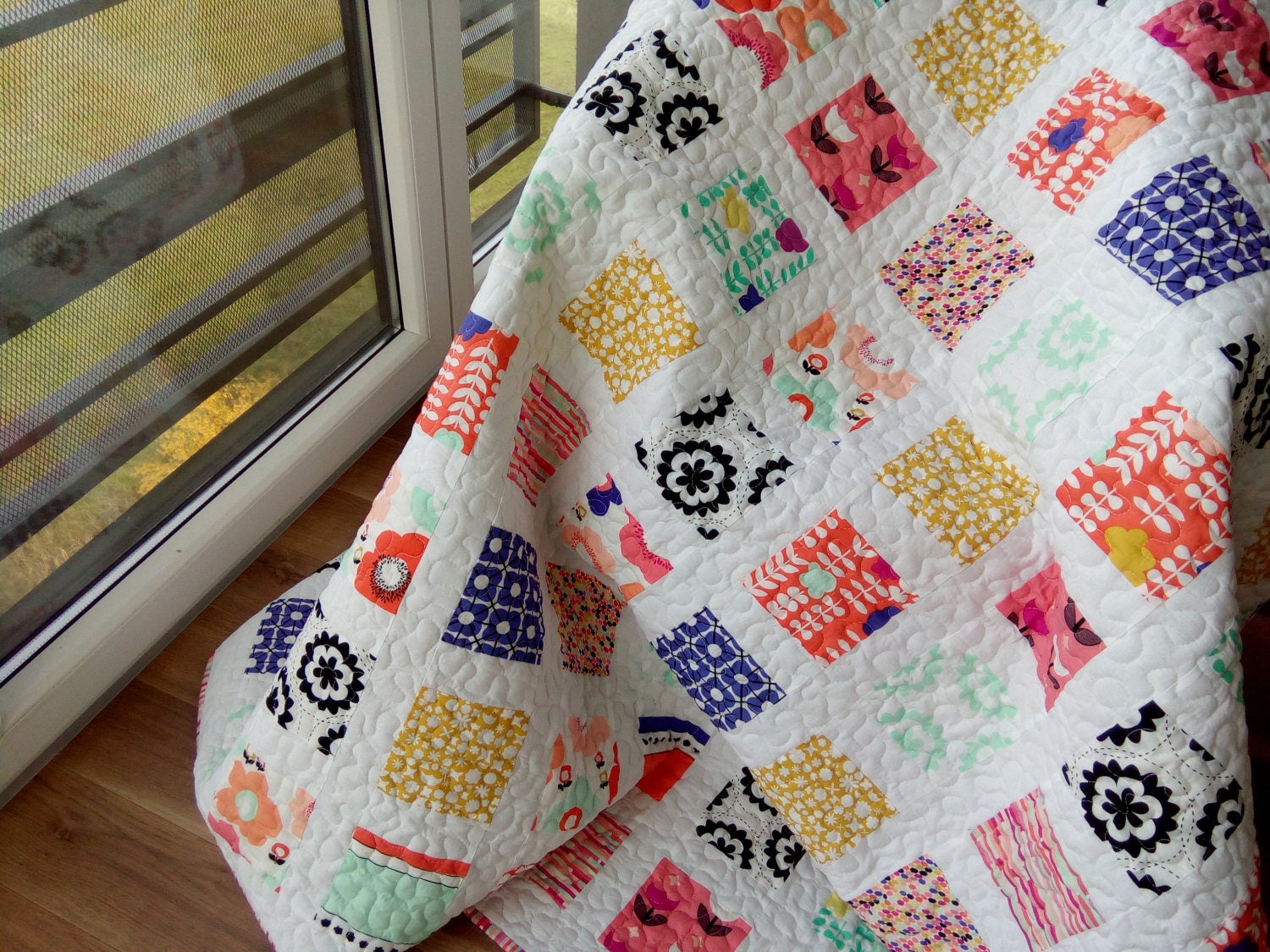 Twin Quilt / Twin Size Quilt / Bed Quilt / Patchwork Quilt