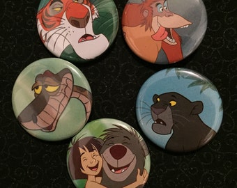 Disney Jungle Book 1.25" Buttons Pinbacks Set of 5 #7