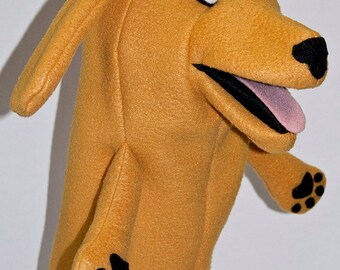 Dog hand puppet | Etsy