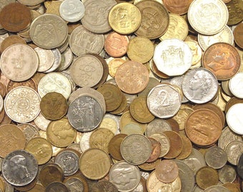 3 Pounds of World Coins, Approximately 300 Coins, Many Different Countries