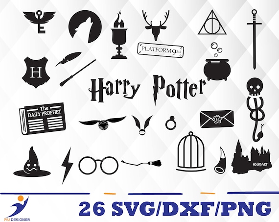 Download Harry Potter svg,dxf,png/ Harry Potter clipart from PiuDesigner on Etsy Studio