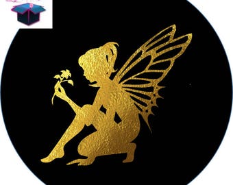 themed fairy 25 mm glass cabochon