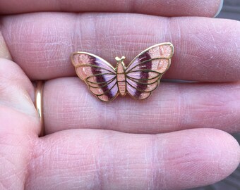 Vintage Jewelry Adorable Enamel Cloisonné Butterfly Pin Brooch