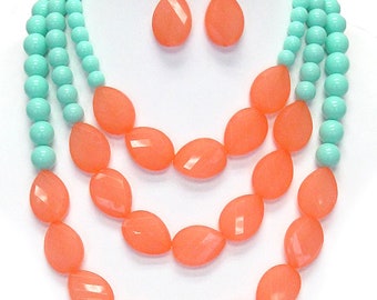 Chunky Multi colored necklace