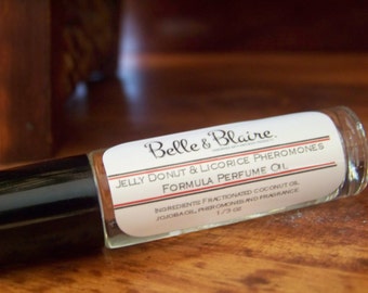 Pheromones Formula- Jelly Donut & Licorice Perfume Oil- Roll On Perfume
