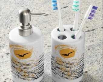Soar Soap Dispenser And Toothbrush Holder