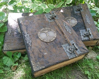 Book of Shadows 3 books for THE NEW WITCH with spells Wicca Pagan Spells Book of Shadows grimoire Witch book of shadows Journal old