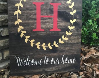 Welcome to our home and initial