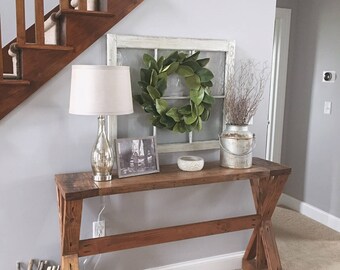 Rustic Entryway Table - Farmhouse Table