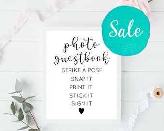 Photo Guest Book, Photo Guest Book Sign, Photo Guestbook, Photo Guestbook Sign, Photo booth wedding, wedding signs, wedding sign, custom