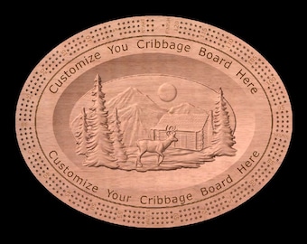 Custom Personalized Cribbage Board