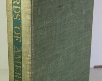 Birds of America 1936 Ornithology Bird Watchers Book Louis Agassiz Fuertes Color Plates Inscribed