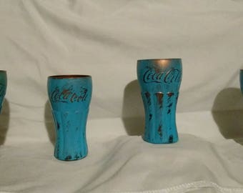 Vintage imitation of coke cola glasses