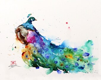 peacock paintings etsy peacock paintings etsy