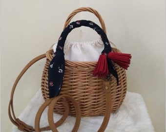 Wicker Purse, Wicker Bag, Handwoven Willow Handbag, Small Wicker Bag, Willow Purse, Small Basket Purse, Basket Bag, Basket Tote Wicker Purse