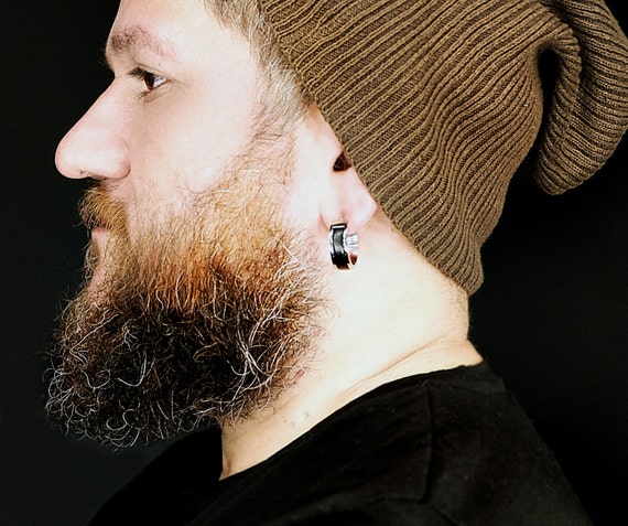 mens religious earrings