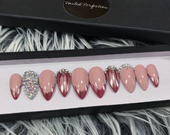 The PINK ICING press on nails set • false nails • fake nails • press on nails • gel nails • press ons •