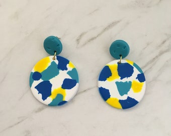 Circle drop earrings - 'Taylor'