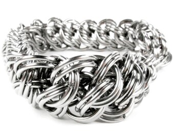 Chainmaille Bracelet - Kings GSG Pattern - Stainless Steel
