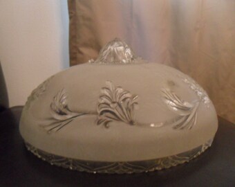 Vintage Ceiling Light Shade~Round Shade~Frosted Glass Light Shade~Glass Light Shade