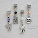 4pc Halloween Euro Charm Set Large Hole Beads Cat Haunted House Ghost Jack o Lantern