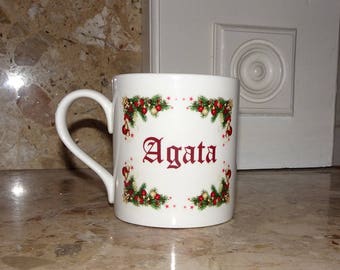 Personalised named Christmas mug
