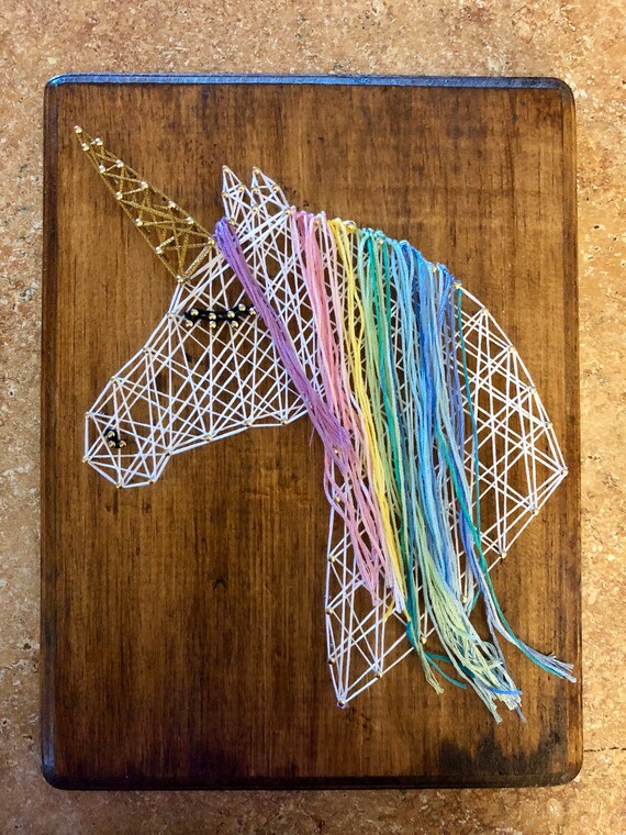 unicorn string art