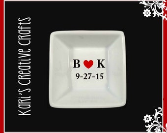 Wedding Ring Dish, Custom Jewelry Holder, Engagement Ring Dish, Personalized Ring Dish, Engagment Gift, Wedding Gift