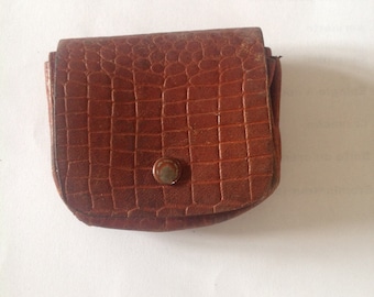 Brown snakeskin wallet
