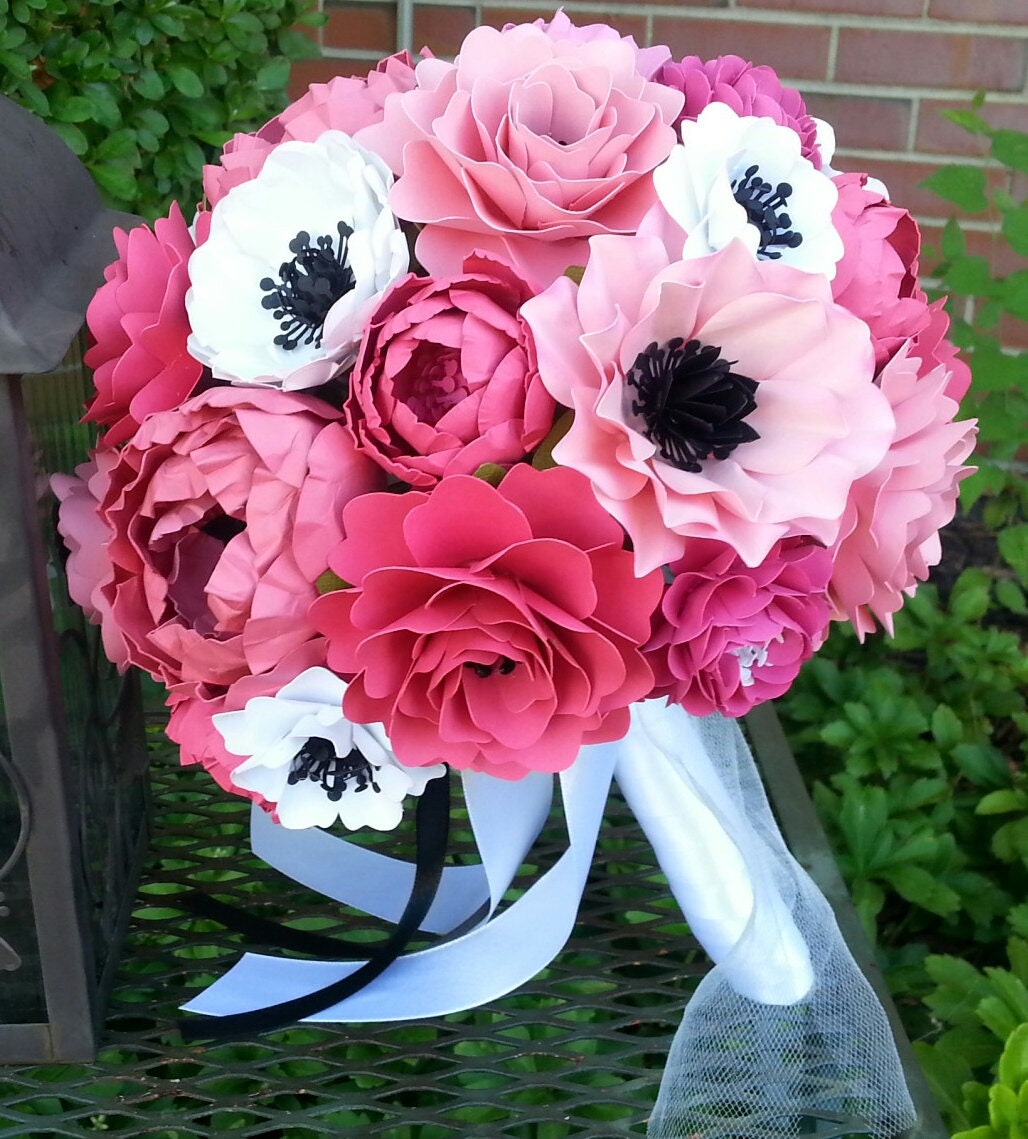 Paper Bouquet Paper Flower Bouquet Wedding Bouquet
