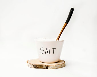 Ceramic salt cellar, Pottery salt cellar, Salt box, Salt pepper cellar, Ceramics & pottery, Scandinavian design, Salt cellar pottery