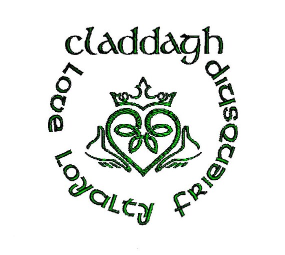 Claddagh Embroidery Design Claddagh Embroidery Design