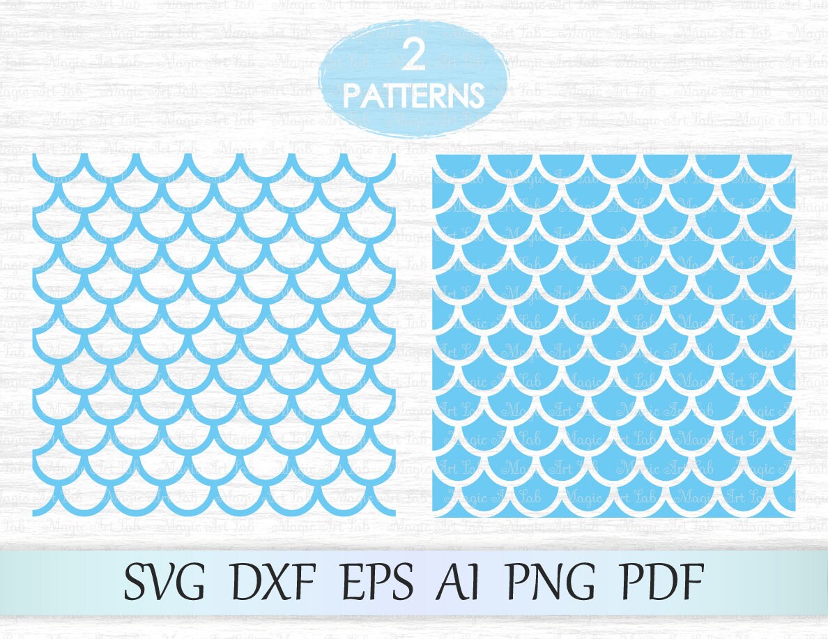 Download Mermaid seamless pattern Mermaid pattern svg Mermaid scale