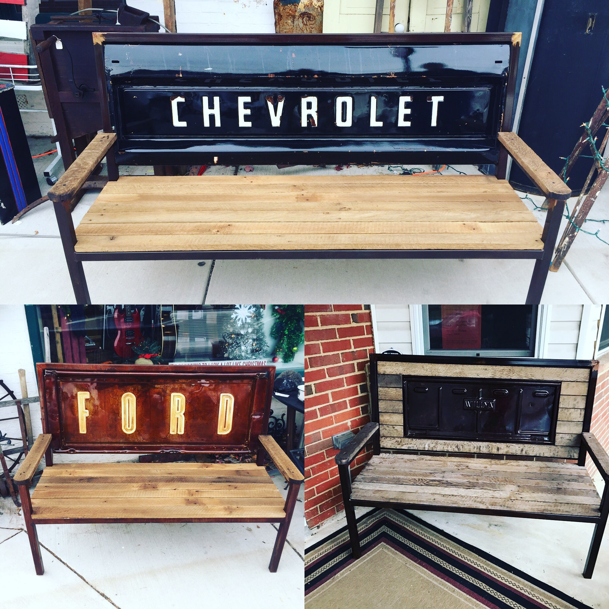 Vintage Truck Tailgate Bench Vintage Truck Tailgate Bench