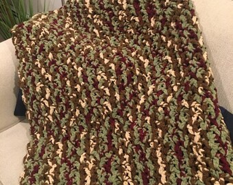 CrochetedLarge handmade blanket