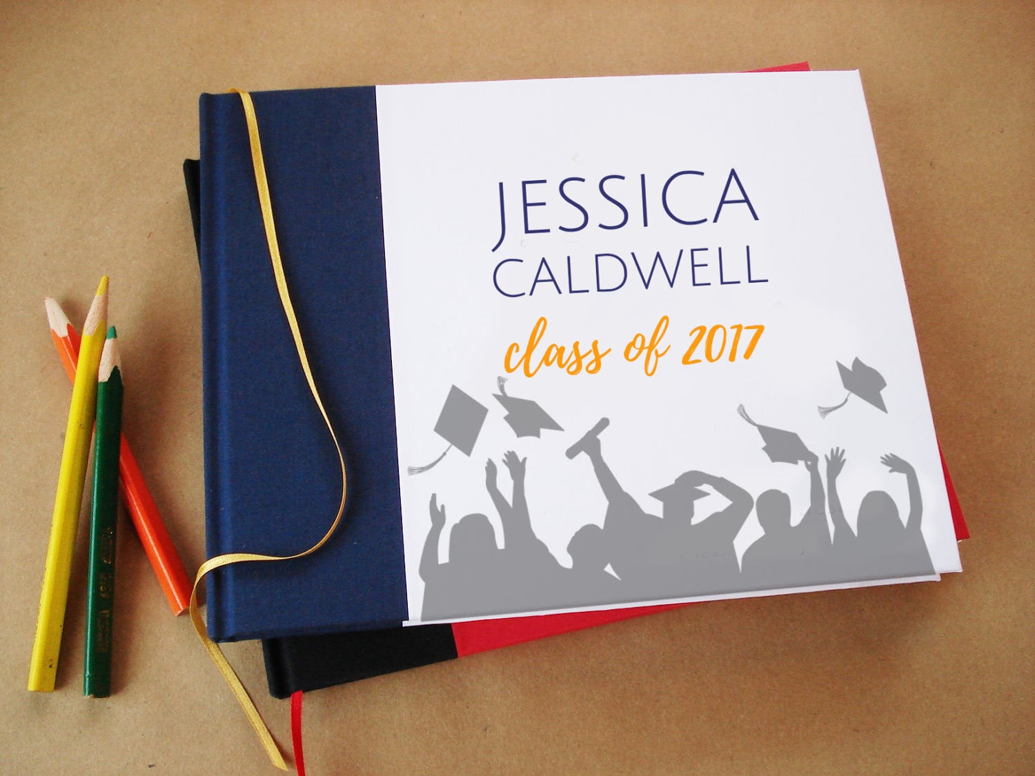 CUSTOM Graduation Guest Book Gift for Graduate Graduation