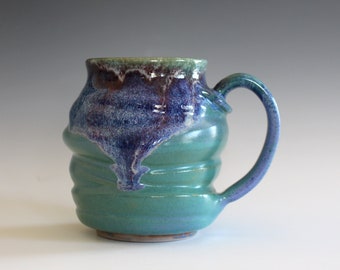 Coffee Mug Pottery, 12 oz, unique coffee mug, handmade ceramic cup, handthrown mug, stoneware mug, pottery mug, ceramics and pottery